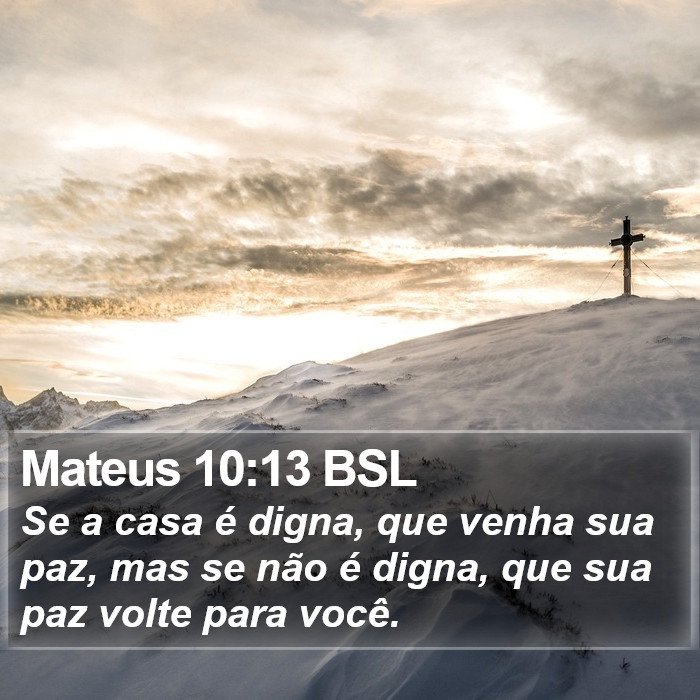 Mateus 10:13 BSL Bible Study