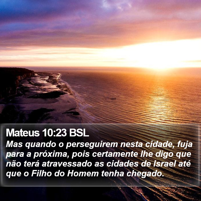 Mateus 10:23 BSL Bible Study