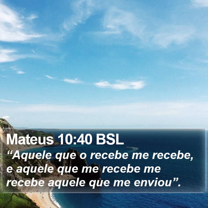 Mateus 10:40 BSL Bible Study