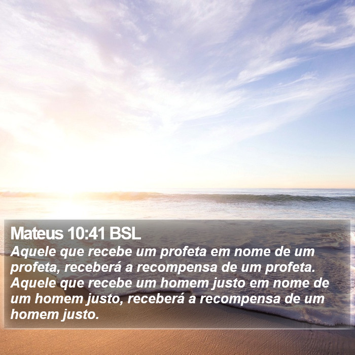 Mateus 10:41 BSL Bible Study