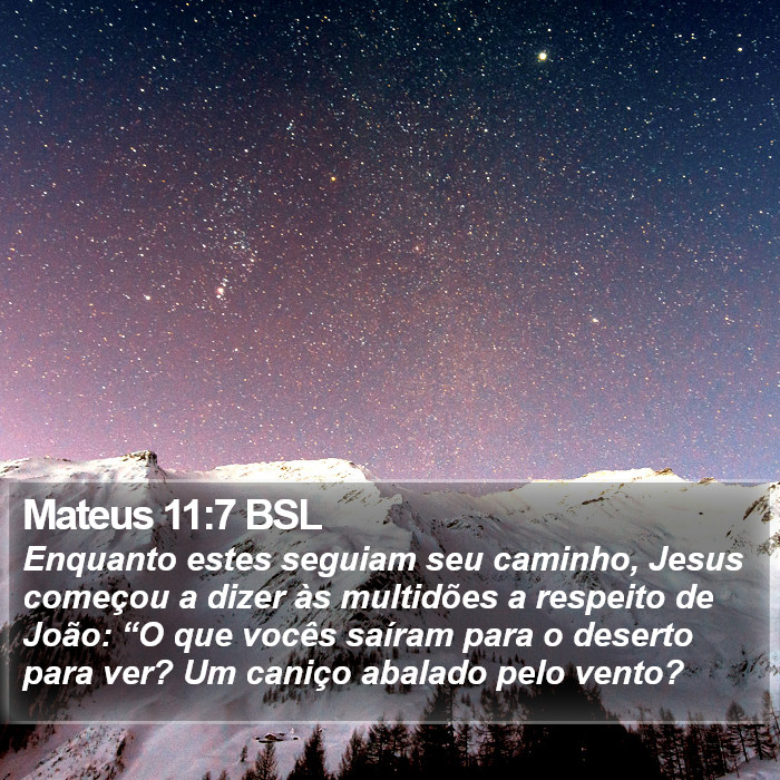 Mateus 11:7 BSL Bible Study