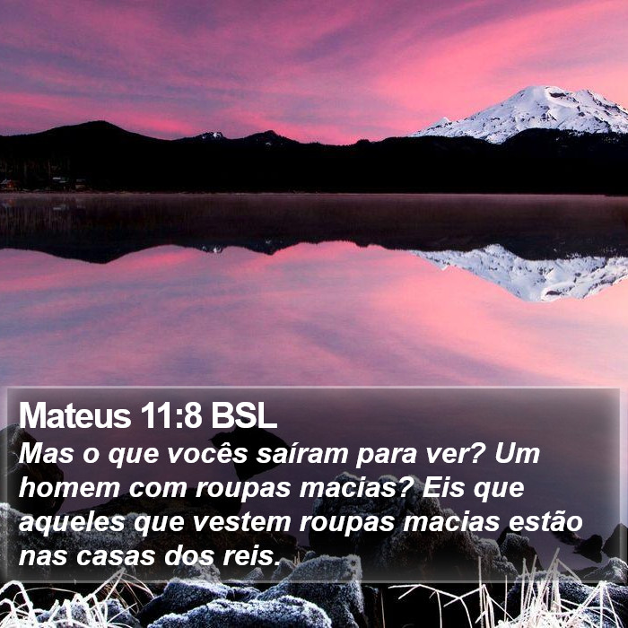 Mateus 11:8 BSL Bible Study