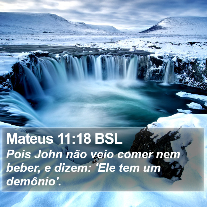 Mateus 11:18 BSL Bible Study