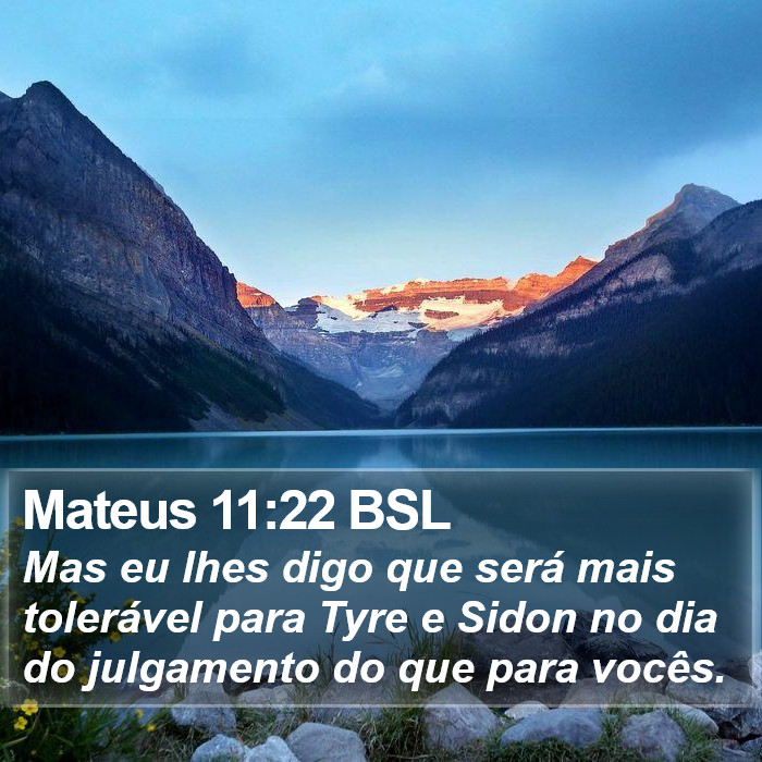 Mateus 11:22 BSL Bible Study