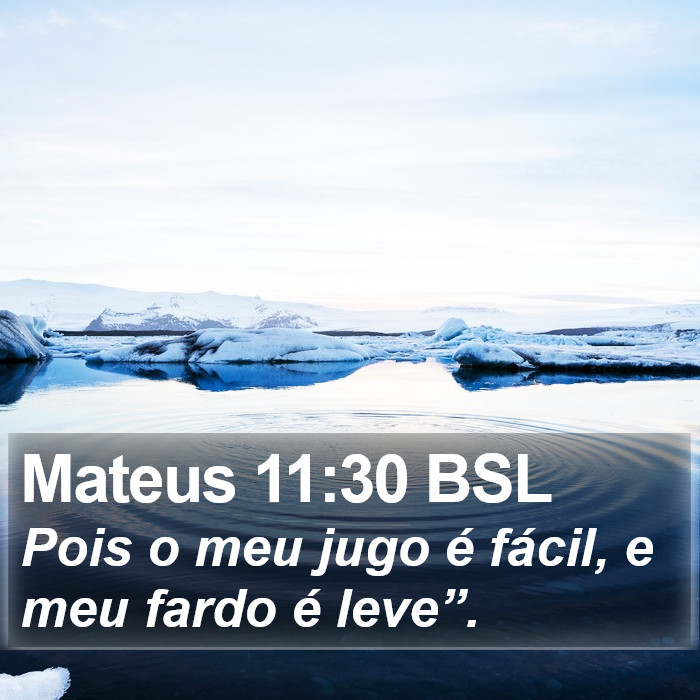 Mateus 11:30 BSL Bible Study