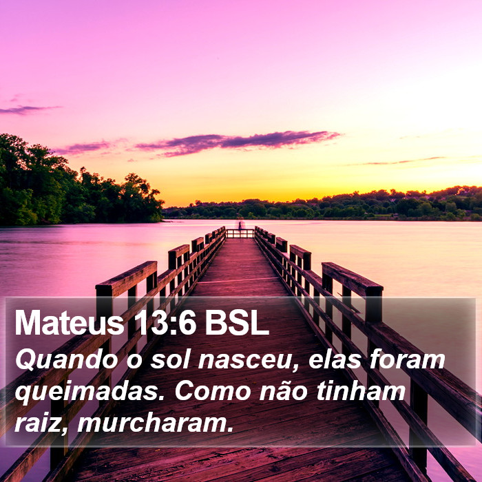 Mateus 13:6 BSL Bible Study