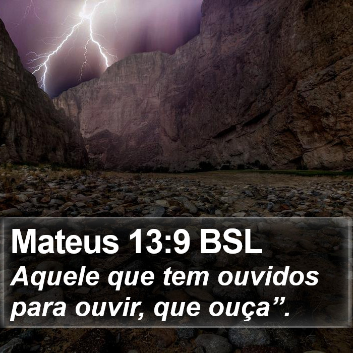 Mateus 13:9 BSL Bible Study