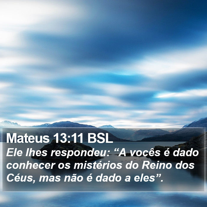 Mateus 13:11 BSL Bible Study