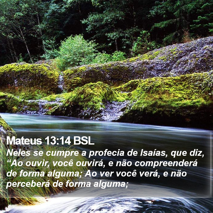 Mateus 13:14 BSL Bible Study