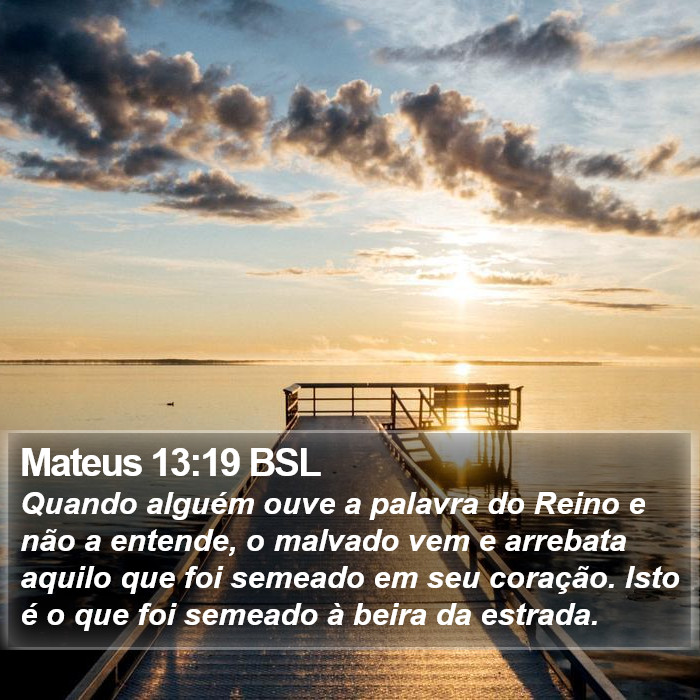 Mateus 13:19 BSL Bible Study