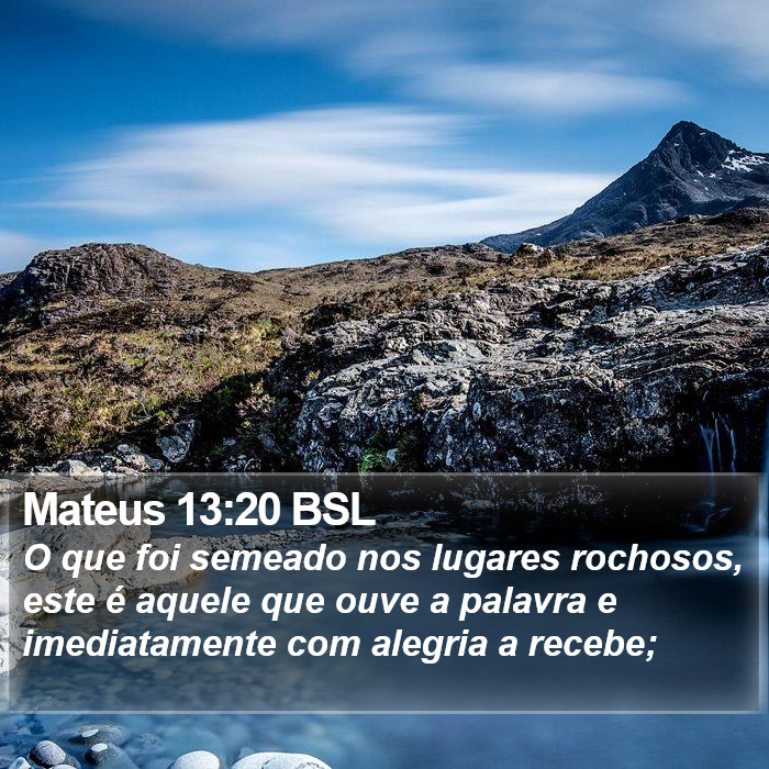 Mateus 13:20 BSL Bible Study