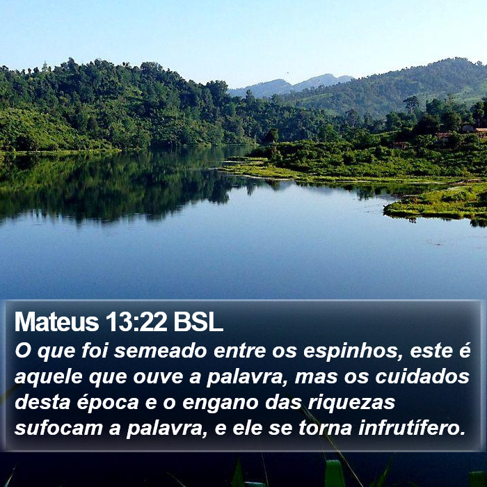 Mateus 13:22 BSL Bible Study