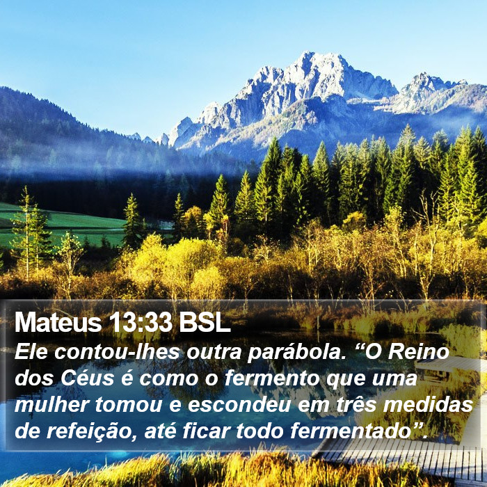 Mateus 13:33 BSL Bible Study