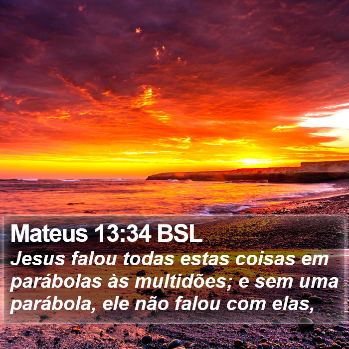 Mateus 13:34 BSL Bible Study