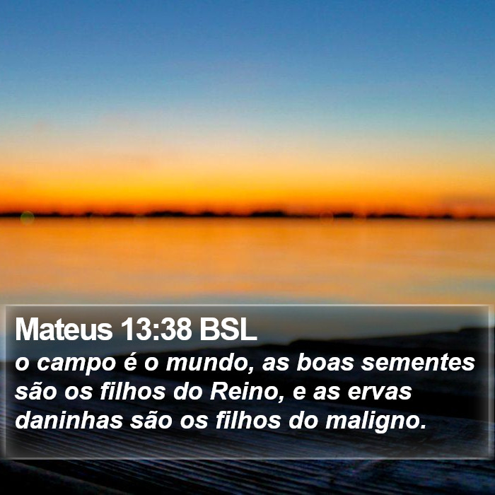 Mateus 13:38 BSL Bible Study