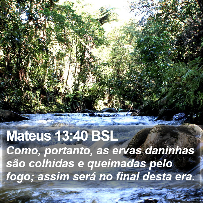 Mateus 13:40 BSL Bible Study