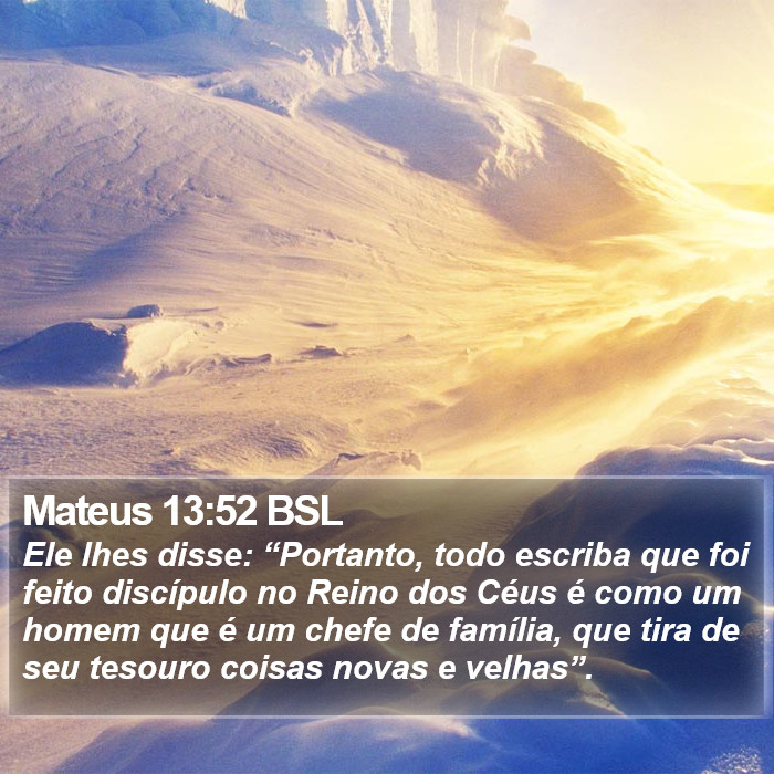 Mateus 13:52 BSL Bible Study