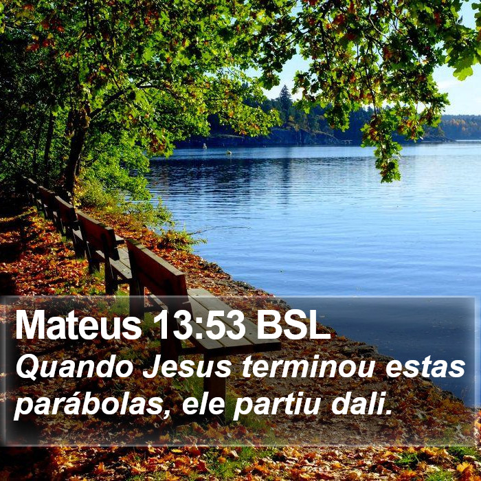 Mateus 13:53 BSL Bible Study