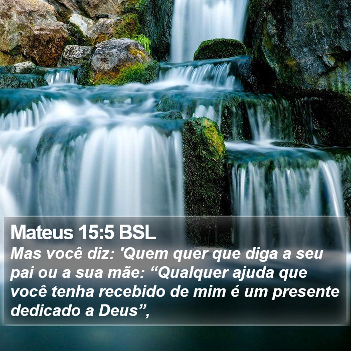 Mateus 15:5 BSL Bible Study