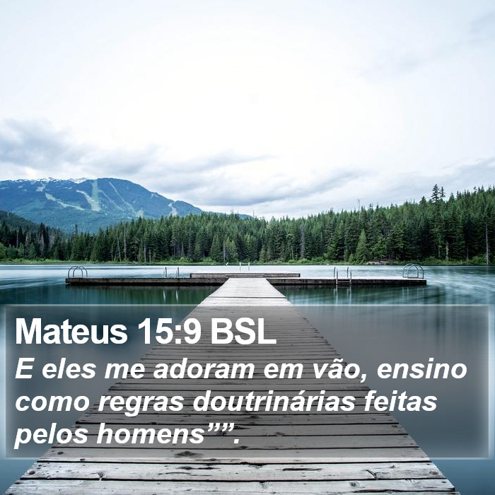 Mateus 15:9 BSL Bible Study