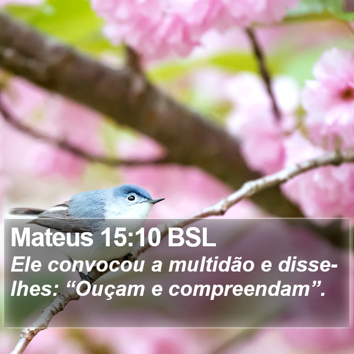 Mateus 15:10 BSL Bible Study