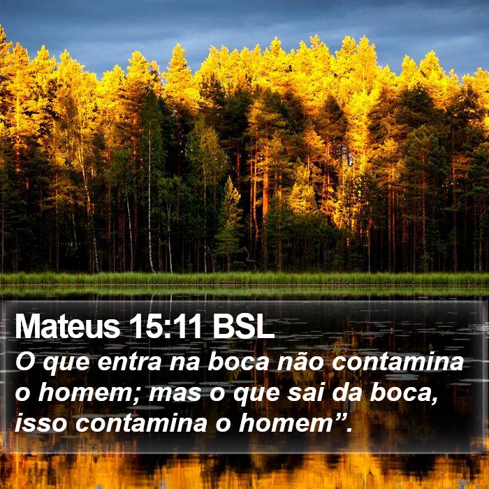 Mateus 15:11 BSL Bible Study