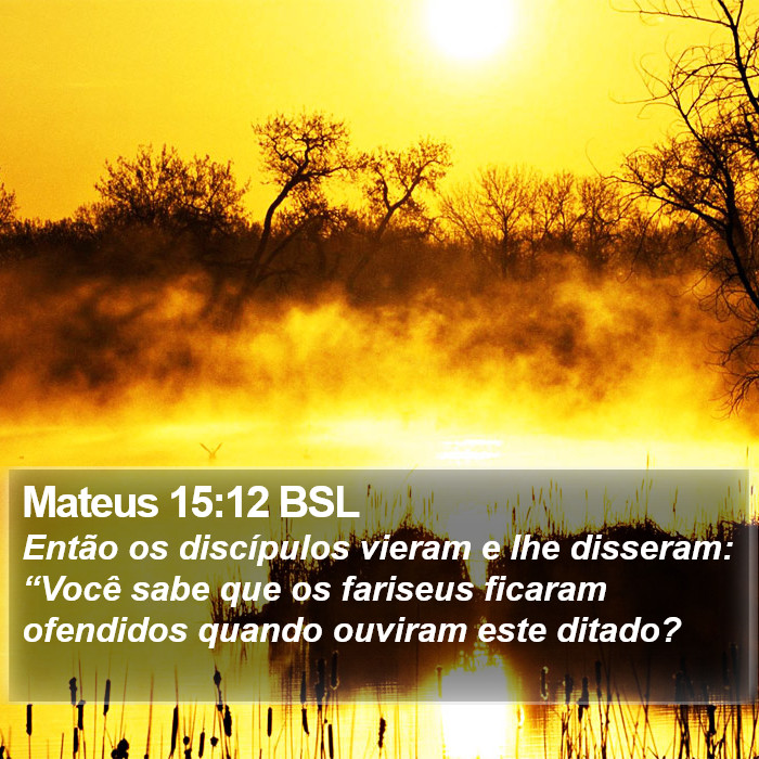 Mateus 15:12 BSL Bible Study