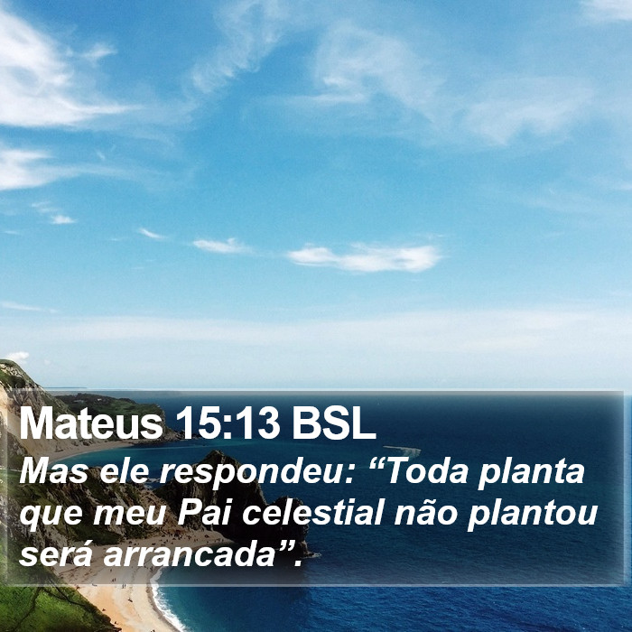 Mateus 15:13 BSL Bible Study