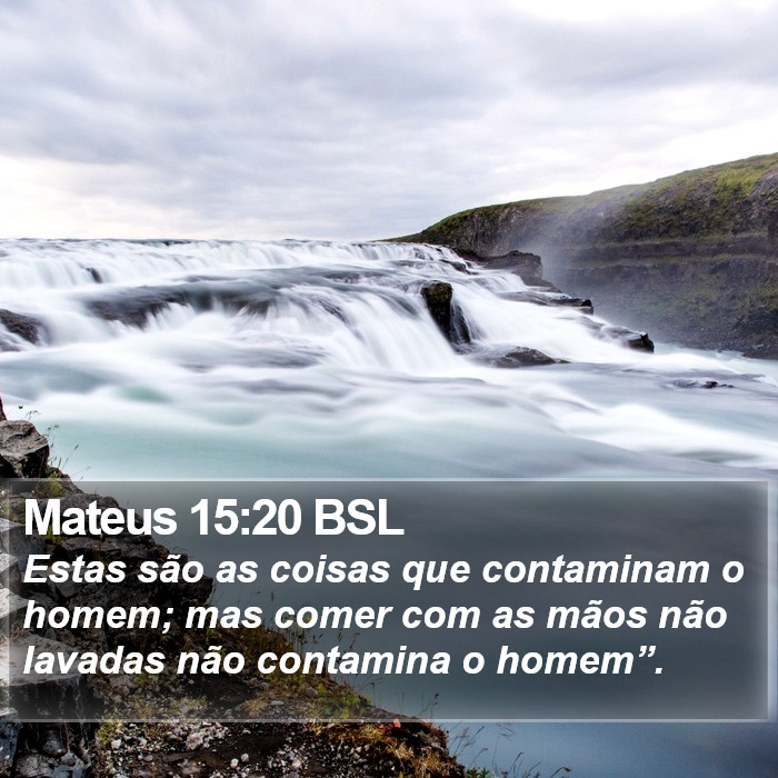 Mateus 15:20 BSL Bible Study