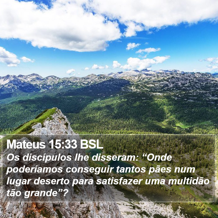 Mateus 15:33 BSL Bible Study