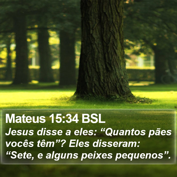 Mateus 15:34 BSL Bible Study