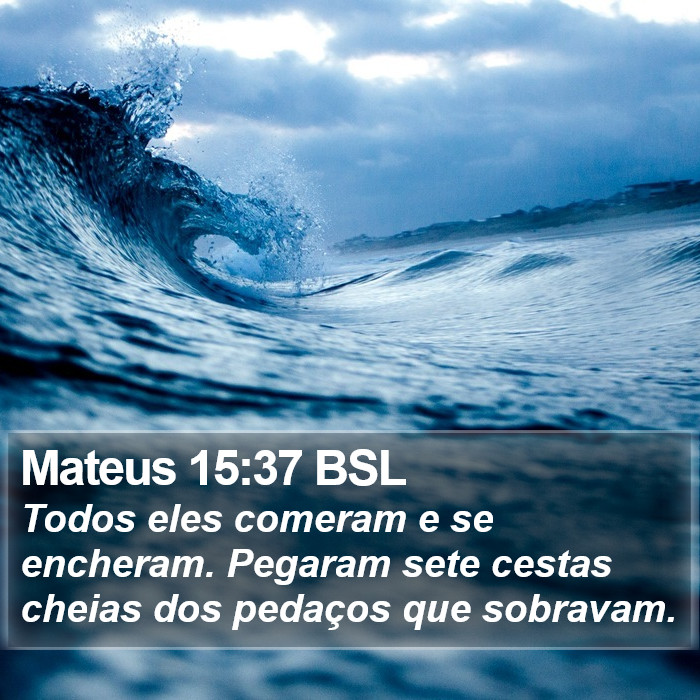 Mateus 15:37 BSL Bible Study