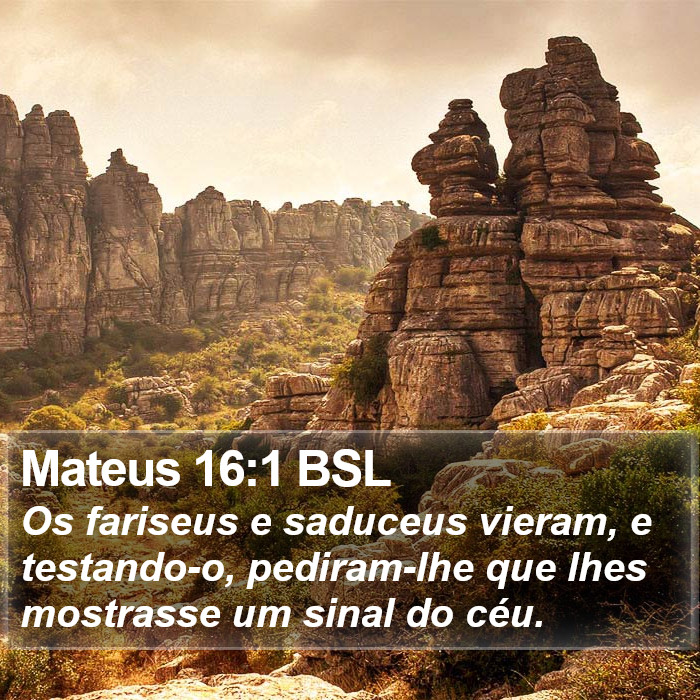 Mateus 16:1 BSL Bible Study