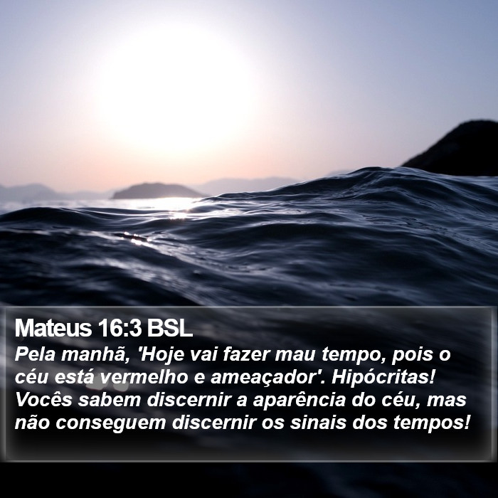 Mateus 16:3 BSL Bible Study