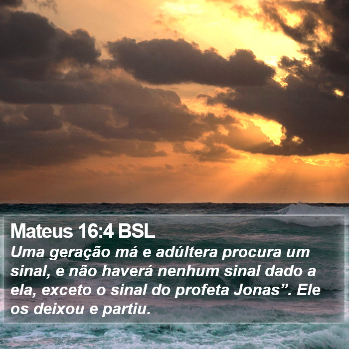 Mateus 16:4 BSL Bible Study