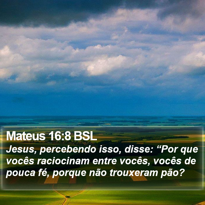 Mateus 16:8 BSL Bible Study