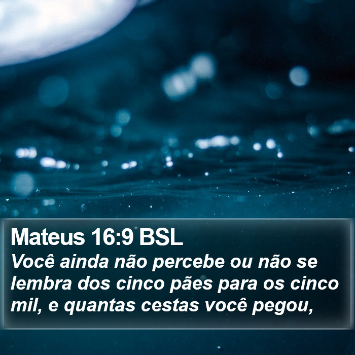 Mateus 16:9 BSL Bible Study