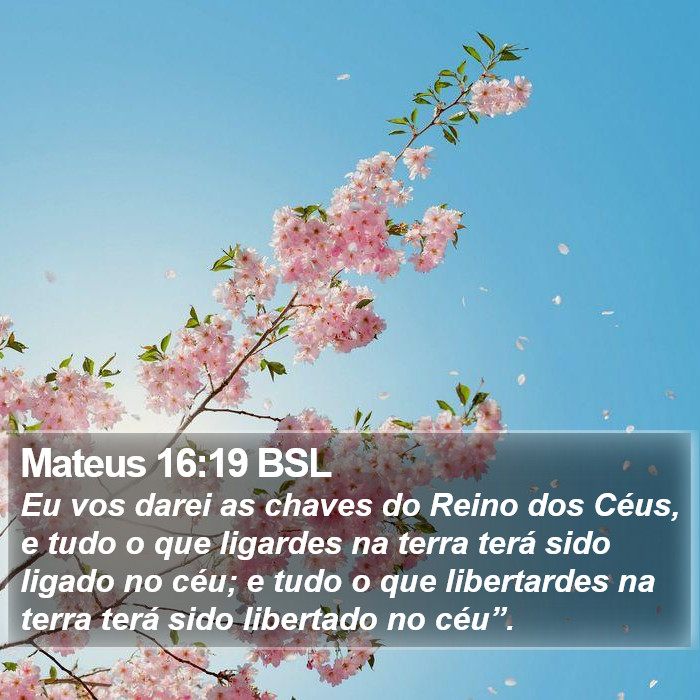 Mateus 16:19 BSL Bible Study