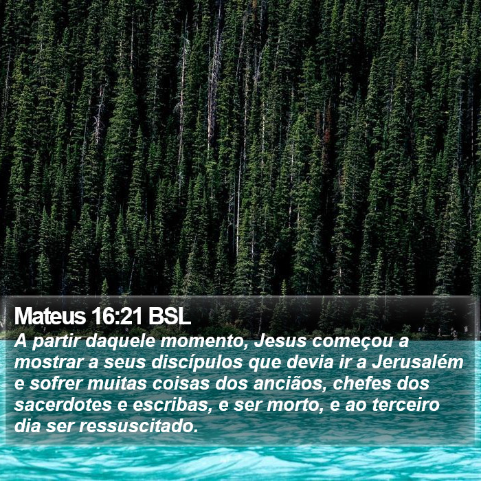 Mateus 16:21 BSL Bible Study