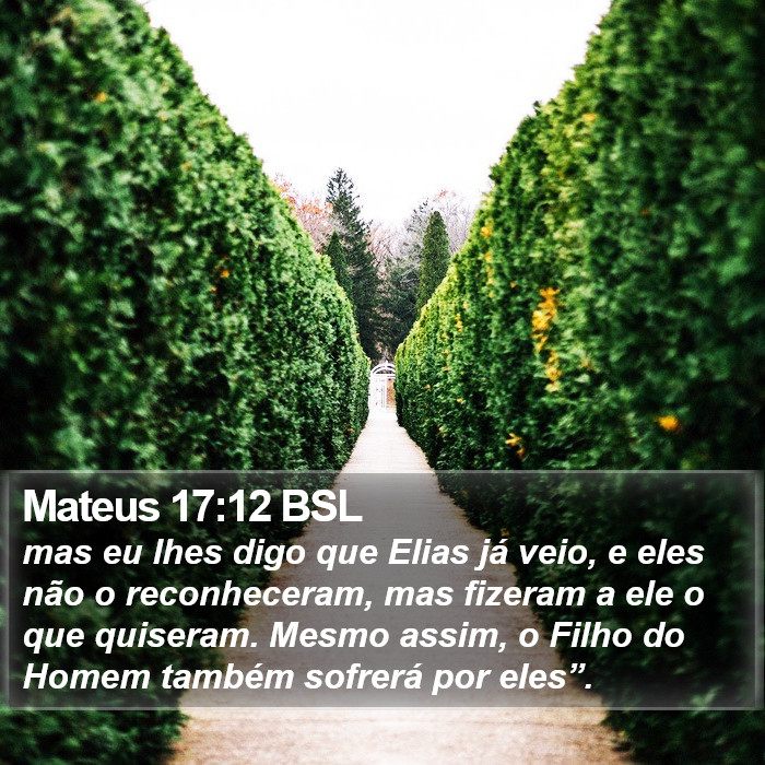 Mateus 17:12 BSL Bible Study