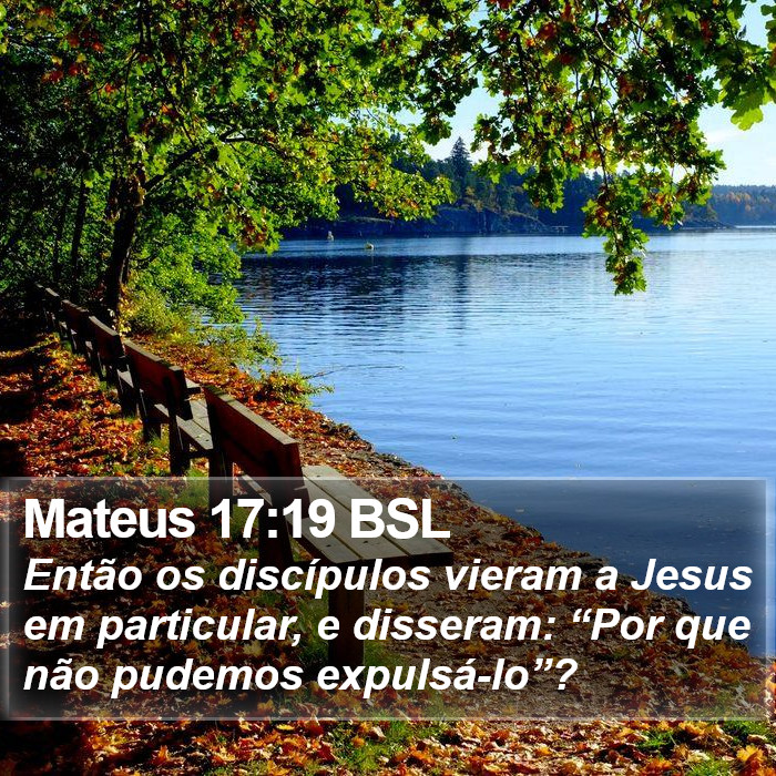 Mateus 17:19 BSL Bible Study