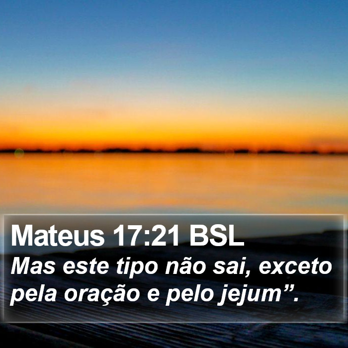 Mateus 17:21 BSL Bible Study