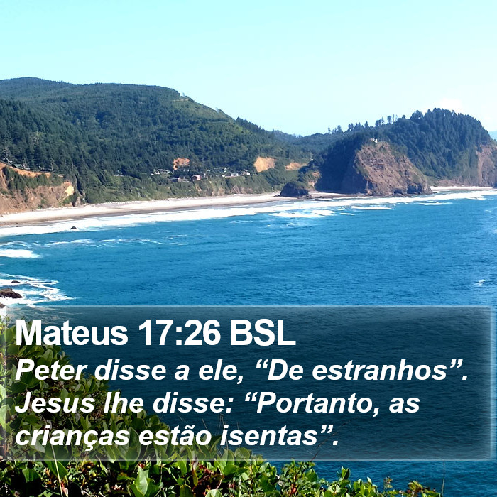 Mateus 17:26 BSL Bible Study