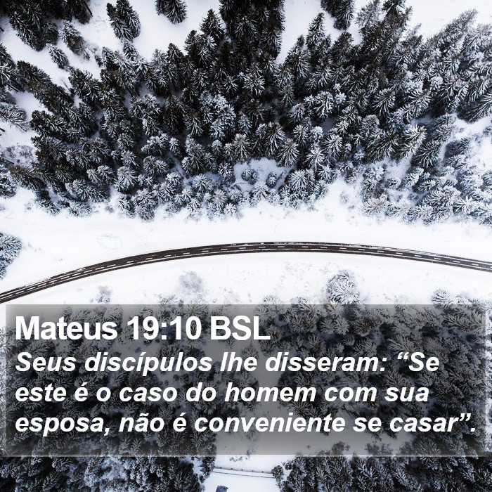 Mateus 19:10 BSL Bible Study