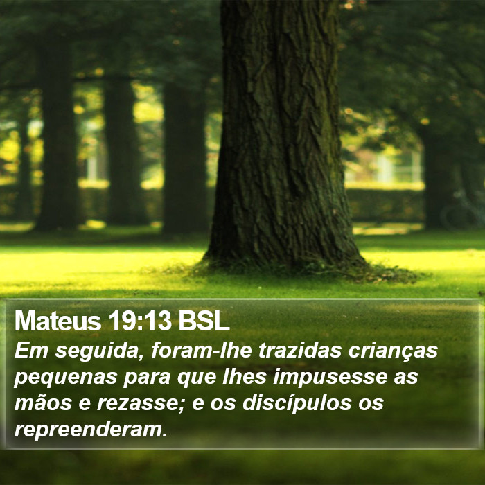 Mateus 19:13 BSL Bible Study