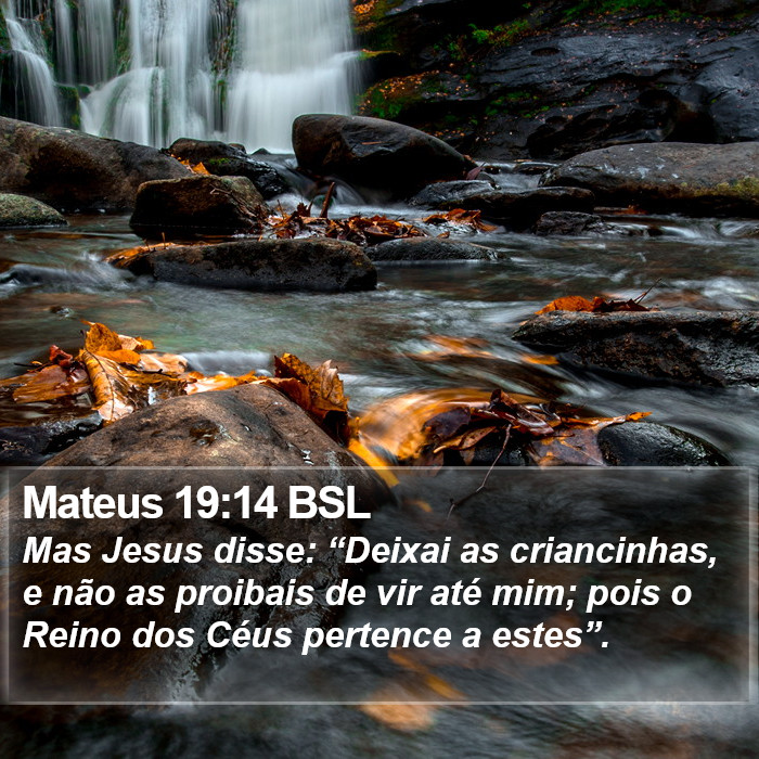 Mateus 19:14 BSL Bible Study