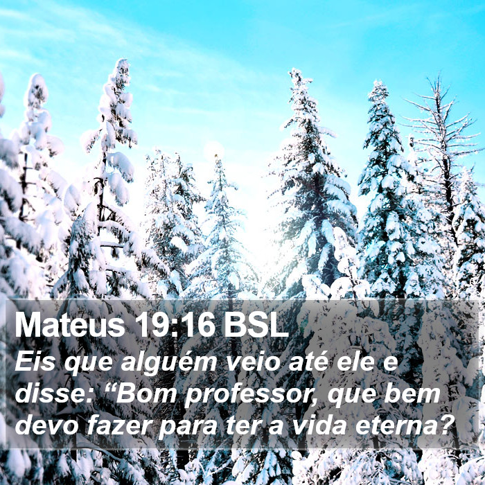 Mateus 19:16 BSL Bible Study