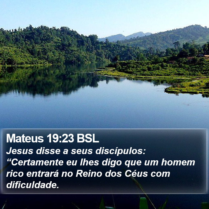 Mateus 19:23 BSL Bible Study