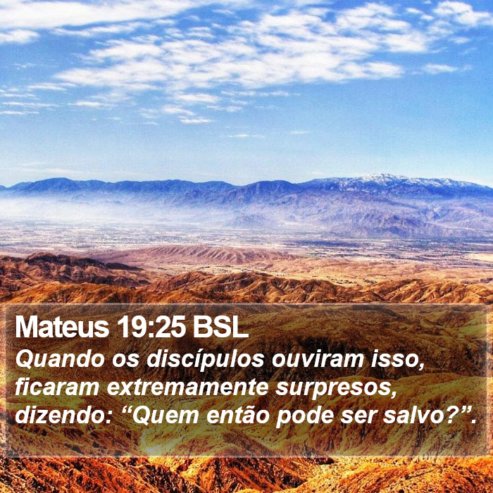 Mateus 19:25 BSL Bible Study