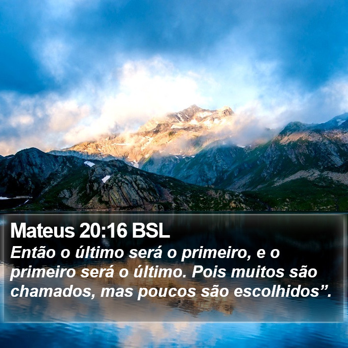 Mateus 20:16 BSL Bible Study